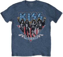 Kiss Unisex T-shirt Americana för vuxna