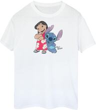 Lilo & Stitch Klassisk bomulls-T-shirt för herrar