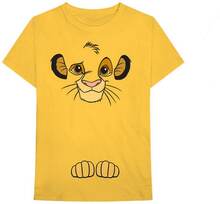 The Lion King Unisex vuxen Simba t-shirt i bomull med ryggtryck