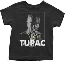 Tupac Shakur T-shirt i bomull med bedjande händer för barn