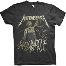 Metallica Unisex vuxen och rättvisa för alla Vintage T-Shirt