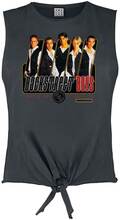 Amplified Dam/Tjej - Backstreet Boys - ärmlös t-shirt med knuten fåll
