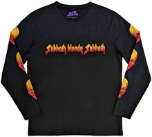 Black Sabbath Unisex långärmad t-shirt med Bloody Sabbath-tryck på rygg och ärmar