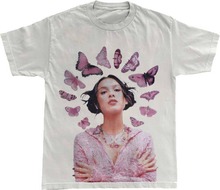 Olivia Rodrigo Unisex vuxen t-shirt med fjäril och halo