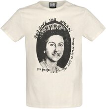 Amplified Unisex vuxen God Save The Queen Sex Pistols Vintage T-shirt