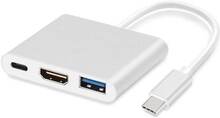 USB C till HDMI / USB A / USB C-adapter för MacBook, iPad Pro (2018 / 2020), etc.