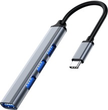 INF USB-hubb för USB-C med 4 USB-portar 5 Gbps Aluminium
