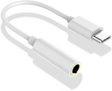 DAC USB C till 3.5mm AUX Adapter för Hörlurar Högtalare