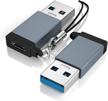 INF USB 3.0 till USB C till adapter 10 Gbps Grå