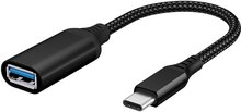 INF USB-C till USB 3.0 adapterkabel 5Gbps Svart