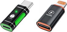 NÖRDIC non-MFI Lightning till USB adapter kit 2-pack