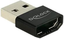 Delock - Videoadapter - USB-man till HDMI-kvinna - svart