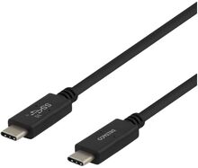 Deltaco USBC-1401M, 0,5 m, USB C, USB C, USB 3.2 Gen 2 (3.1 Gen 2), 10000 Mbit/s, Svart