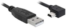 Delock - USB-kabel - USB (hane) till mini-USB typ B (hane) - 3 m - högervinklad kontakt