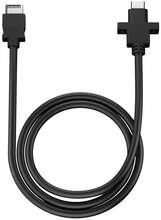 Fractal Design Model D - USB-kabel - USB-C-huvud (hane) till 24 pin USB-C (hona) kan monteras på panel - 67 cm - svart - för Fractal Design Focus 2;