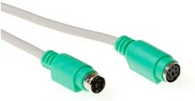 ACT Mouse extension cable PS/2 male - PS/2 female 3 m PS2-kablar Elfenben