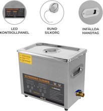 Digital Ultraljudsrengörare Professionell Kommersiell Rostfritt Stål Ultra Sonic Bad Ultraljudstvätt 1-30 Min Timer 0-80°C 240V 40kHz Smycken Metall