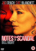 Notes On A Scandal DVD (2007) Judi Dench, Eyre (DIR) Cert 15 Pre-Owned Region 2