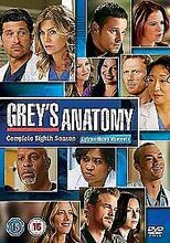 Grey’s Anatomy: Complete Eighth Season DVD (2012) Ellen Pompeo Cert 15 6 Discs Pre-Owned Region 2