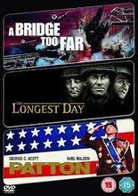 Longest Day/Bridge Too Far/Patton (NEW D DVD Pre-Owned Region 2