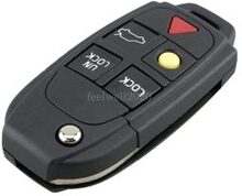 5 Button Flip Remote Key Fob Shell Case For VOLVO S60 S80 V70 XC70 XC90 Repair