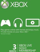 Xbox Live Gold 3 Månaders Medlemskap (SE) (Download)