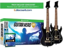 Packa Guitar Hero Live Xbox One-spel + 2 gitarrer för Xbox One- REFURBISHED
