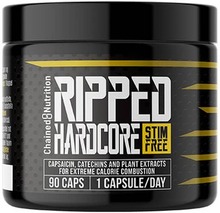 Chained Nutrition Ripped Hardcore STIM FREE, 90 caps