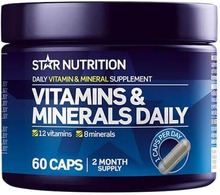 Star Nutrition Vitamins & Minerals Daily, 60 caps