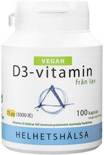 D3 Vitamin 3000IE från lav, 100 kapslar