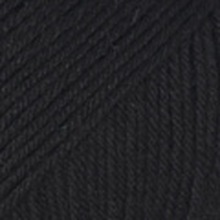 Fabel Uni Colour Garn Ullmix 50 g Svart (400) Drops