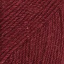 Fabel Uni Colour Garn Ullmix 50 g Rubinröd (113) Drops