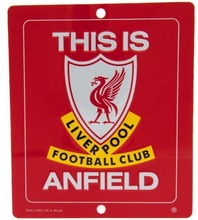 Liverpool FC Fönsterskylten This Is Anfield