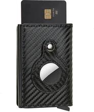 Plånbok med Airtag hållare Carbon RFID Korthållare 5st Kort