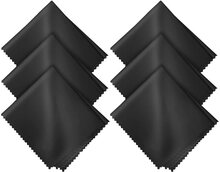 6 stycken Rengöringsdukar i Microfiber - Svarta 15 x 18 cm