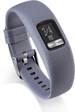 Silikon TPE+TPU Watch Band för Garmin Vivofit 4 - Grå
