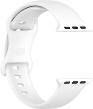 Silikonarmband till Apple Watch 42/44/45mm - Vit, stl. S