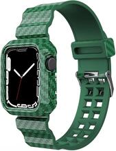 Apple Watch (41mm) carbon fiber TPU watch strap - Green