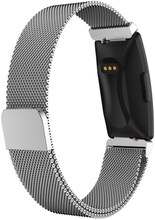 Fitbit Inspire / Inspire HR klockband av milanesiskt rostfritt stål - Storlek: S / Silver