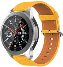 Samsung Galaxy Watch 46mm / Gear S3 Classic / Gear S3 Frontier genuine leather watch band - Yellow