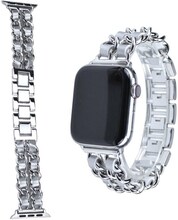 Apple Watch Series 5 44mm elegant patterned watch band - Silver