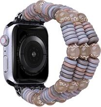 Apple Watch Series 8 (45mm) / Watch Ultra flake bead style watch strap - Coffee