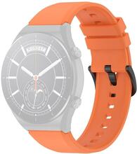 22mm Universal simple silicone watch strap - Orange