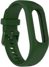 Garmin Vivosmart 5 silicone watch strap with case - Army Green