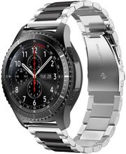 Rostfritt stål armband 22mm för Samsung Galaxy Gear S3 / Gear 2 - Ersättningsarmband för Huawei Watch GT för Watch 2 Pro för Ticwatch Pro för Pepple