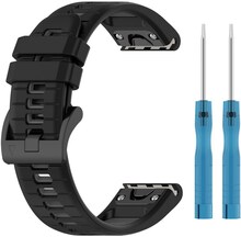 INF Quick-Release Horizontal Lines Two-Tone Armband Watch Arm för Garmin Fenix