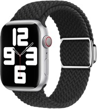 Flätat Armband till Apple Watch 7 41mm - Svart