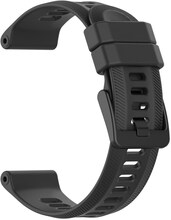 Klockarmband silikon Svart 22 mm Garmin Forerunner 955/945/935/Garmin Fenix 6 GPS
