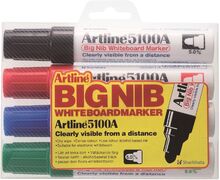 Whiteboardmarkers Artline 5100A BIG ass. färger (4 st.)