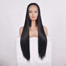 Straight Lace Front Human Hair Wigs, Stretched Length:26 inches, Style:2
